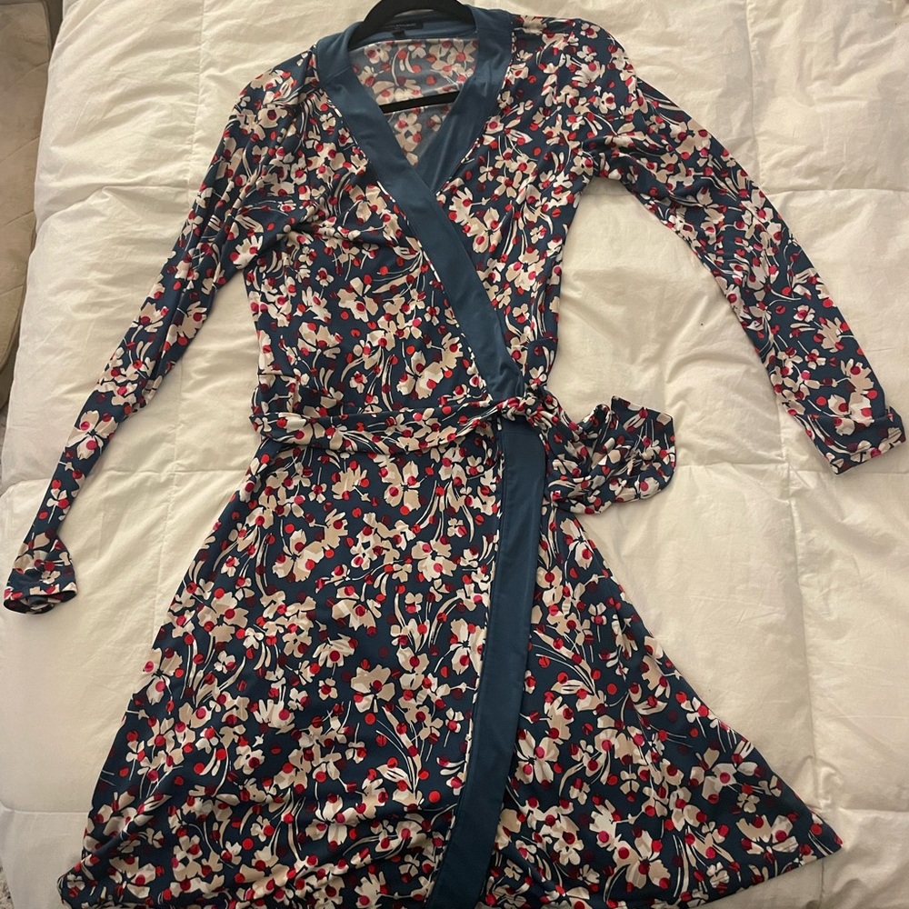 Floral Banana Republic Wrap Dress